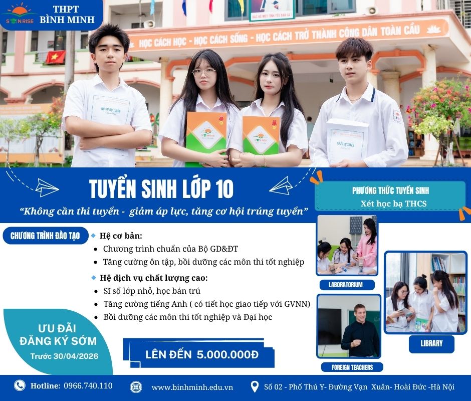 TUYỂN SINH NĂM HỌC 2026-2027